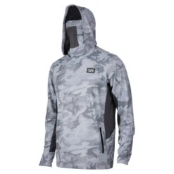 Pelagic Exo-Tech Hoody Grey Fish Camo