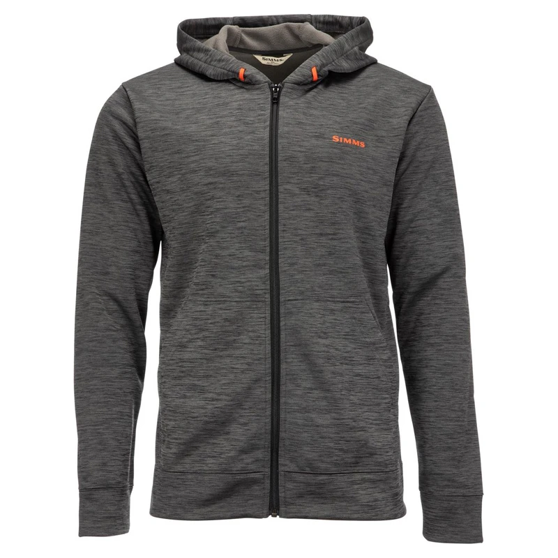 Simms Challenger Full-Zip Hoody Carbon Heather 3 Simms Challenger Full-Zip Hoody Carbon Heather
