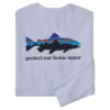 Patagonia M's L/S Home Water Trout Responsibili-Tee White -Winterkleding 37574 WHIr 1