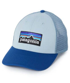 Patagonia P-6 Logo LoPro Trucker Hat Steam Blue