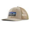 Patagonia P-6 Logo Trucker Hat Oar Tan W/Classic Tan -Winterkleding 38289 OTNC ALL 1
