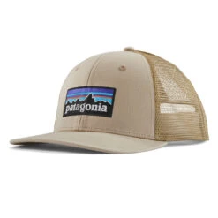 Patagonia P-6 Logo Trucker Hat Oar Tan W/Classic Tan
