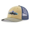Patagonia Fitz Roy Fish LoPro Trucker Hat Sespe Tan W/Fitz Roy Trout 2 Patagonia Fitz Roy Fish LoPro Trucker Hat Sespe Tan W/Fitz Roy Trout -Winterkleding 38308 SETR ALL 1
