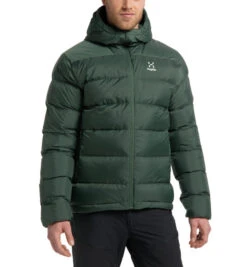 Haglöfs Bield Down Hood Men Fjell Green -Winterkleding 6046844HQ020r 5