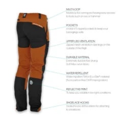 Beyond Nordic Outdoor Pants Burnt Orange -Winterkleding BN001 M ORANGE Sr 4