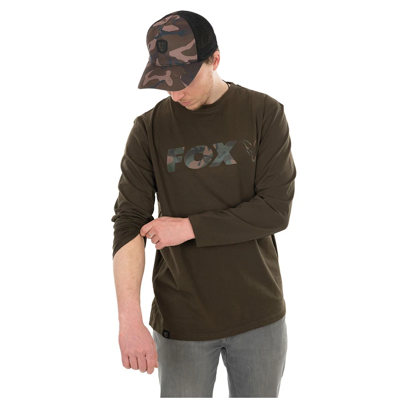 Fox Khaki/Camo Long Sleeve Shirt 3 Fox Khaki/Camo Long Sleeve Shirt