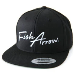 Fish Arrow FA Flat Cap Black