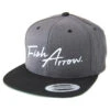Fish Arrow Flat Cap Dark Hether Grey