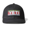 Yeti Rainbow Trout Logo Badge Trucker Hat Black -Winterkleding H009B 1