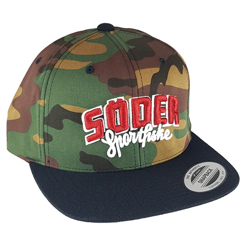Söder Sportfiske Snapback 2-Tone Camo Green/Black - Original Logo 3 Söder Sportfiske Snapback 2-Tone Camo Green/Black - Original Logo