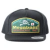 Megabass Trucker Hat Throwback Snapback Black -Winterkleding MB C 4513473451126 1