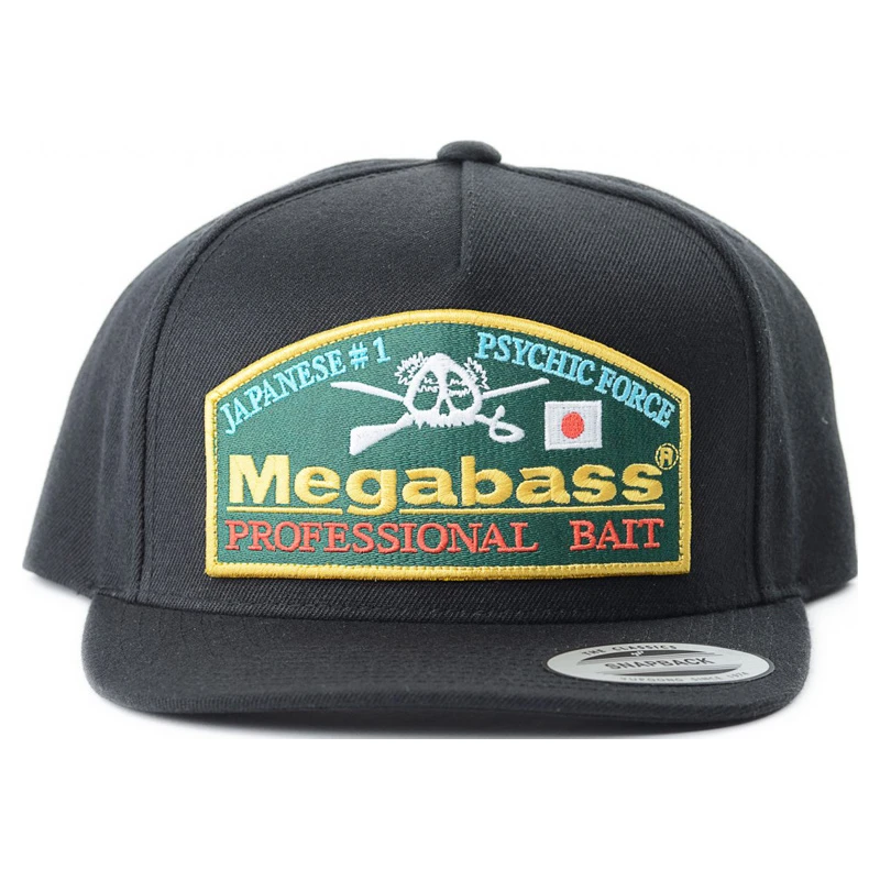 Megabass Trucker Hat Throwback Snapback Black 3 Megabass Trucker Hat Throwback Snapback Black